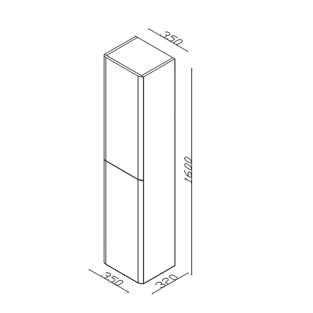 LineartMyra 80 cm Banyo Dolabı 810