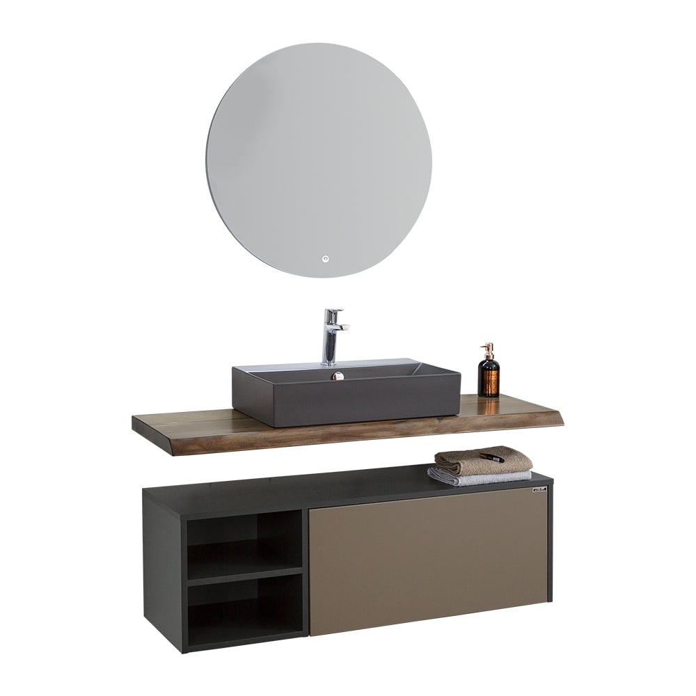 LineartTimber 120 cm Banyo Dolabı 1250