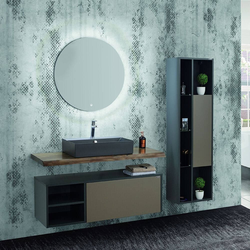 LineartTimber 120 cm Banyo Dolabı 1250