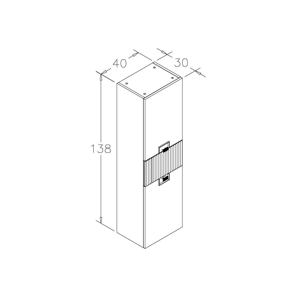 OrkaAdria 100 cm Banyo Dolabı