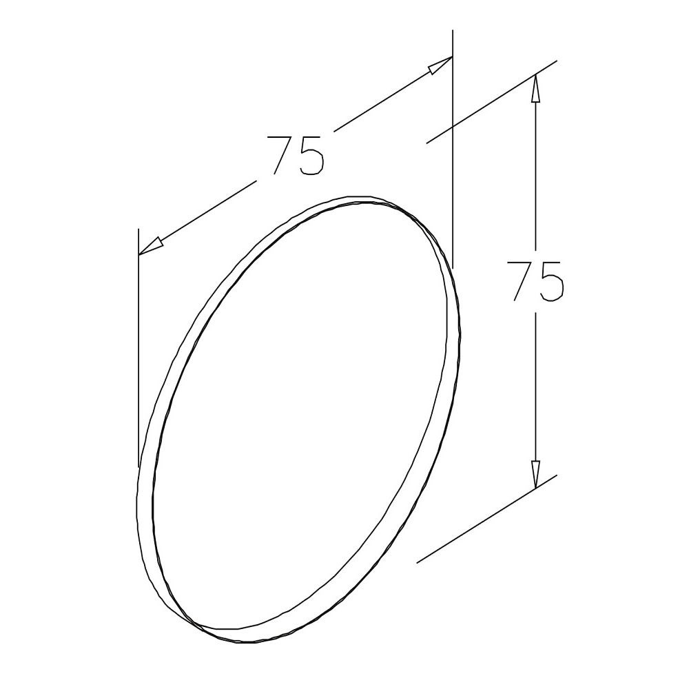 OrkaAgora 75 cm Yuvarlak Ayna