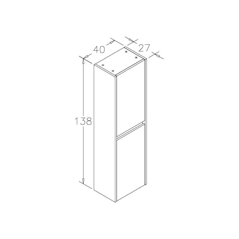 OrkaAydos 40 cm Boy Dolabı