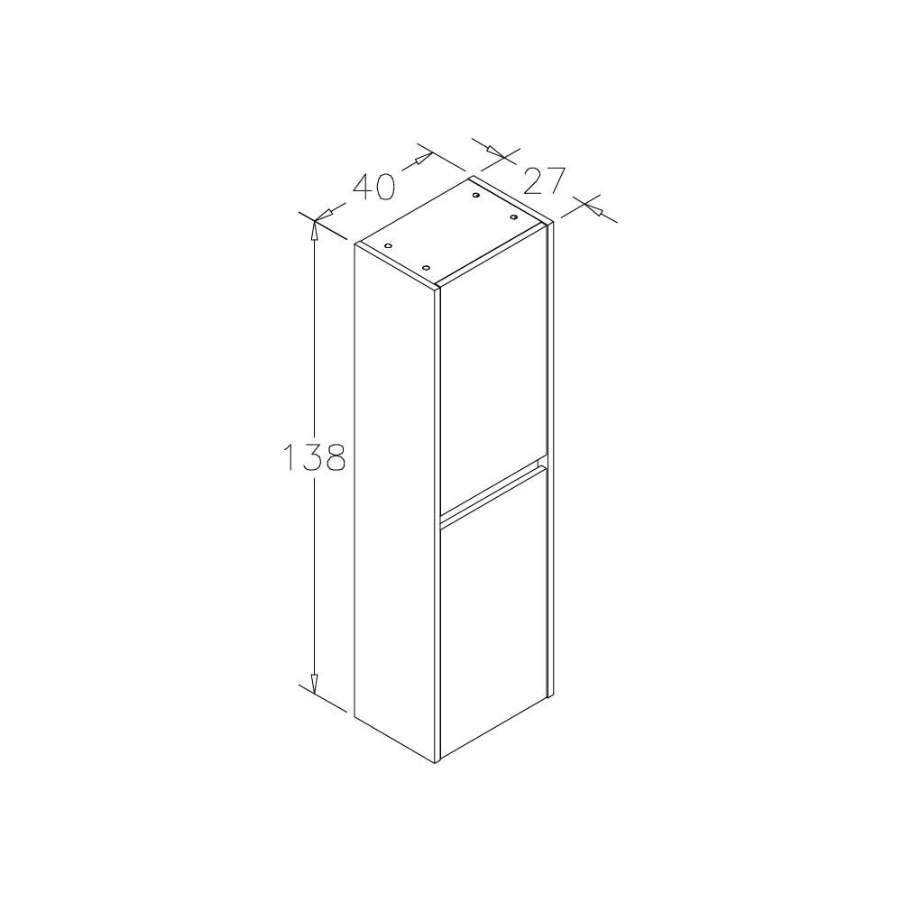 OrkaAydos 55 cm Banyo Dolabı