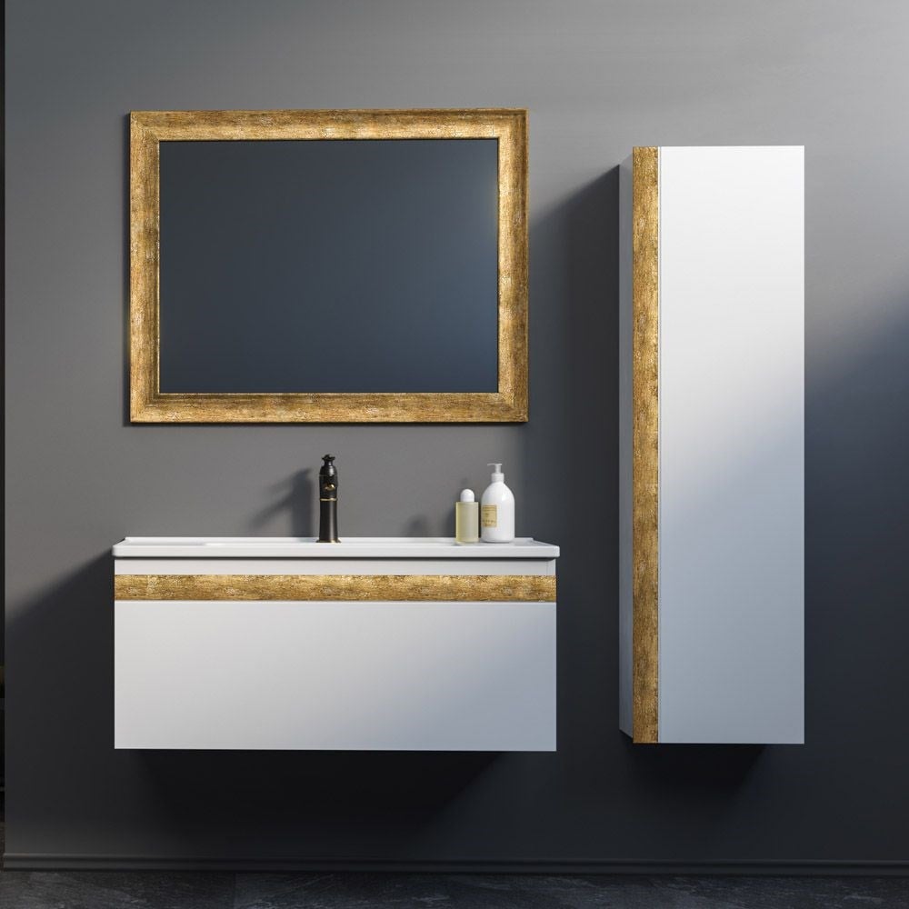 OrkaBoston 100 cm Banyo Dolabı