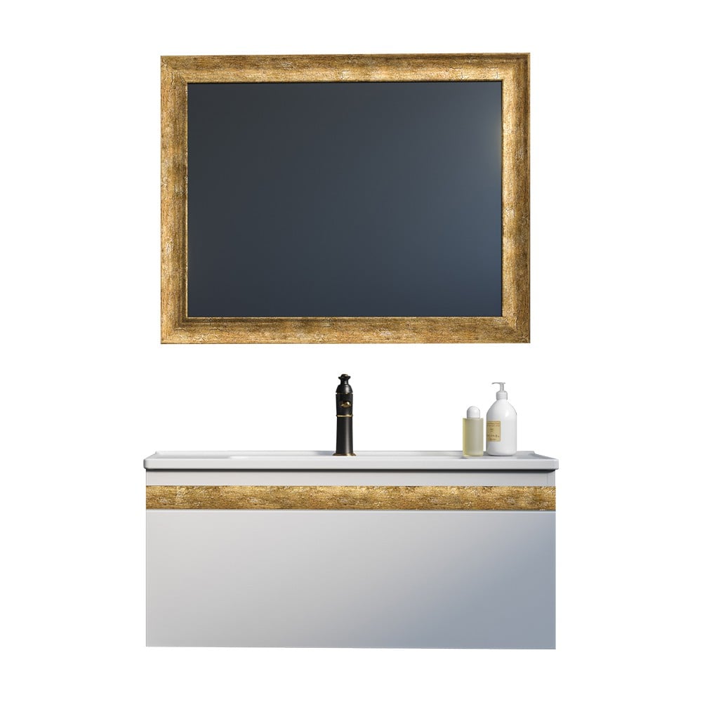 OrkaBoston 100 cm Banyo Dolabı