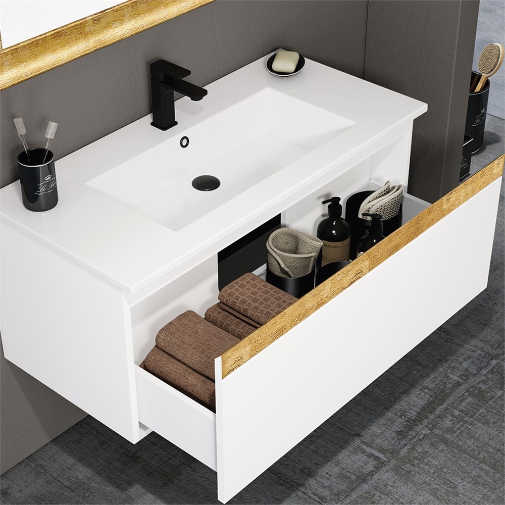 OrkaBoston 100 cm Banyo Dolabı