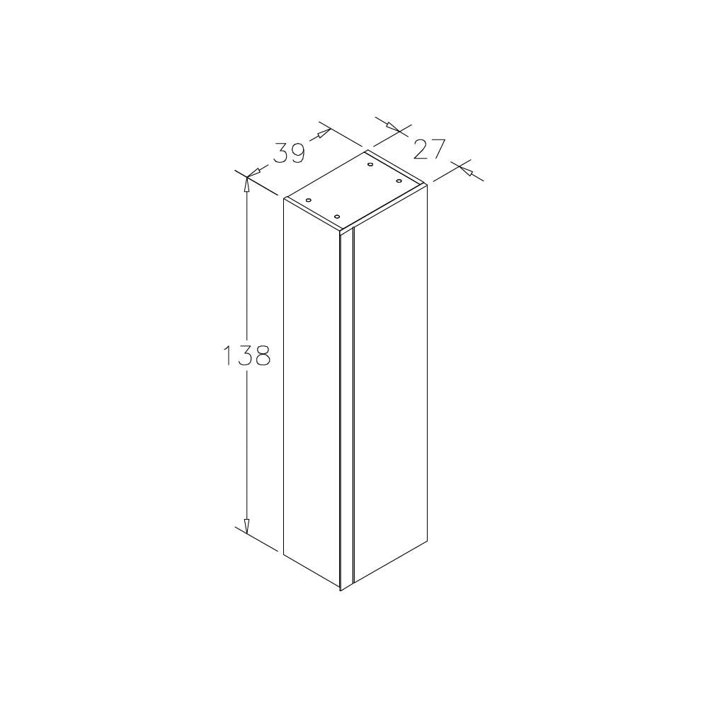 OrkaBoston 80 cm Banyo Dolabı