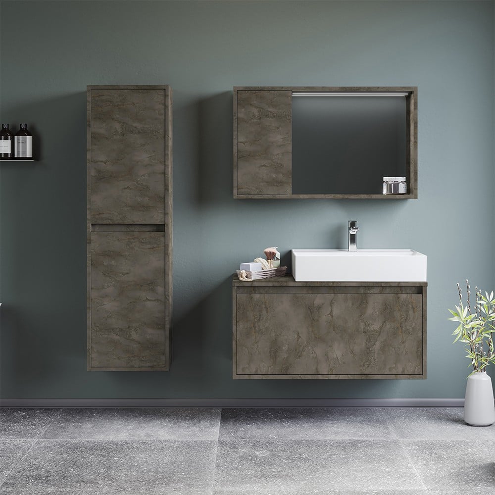 OrkaCanada 90 cm Banyo Dolabı