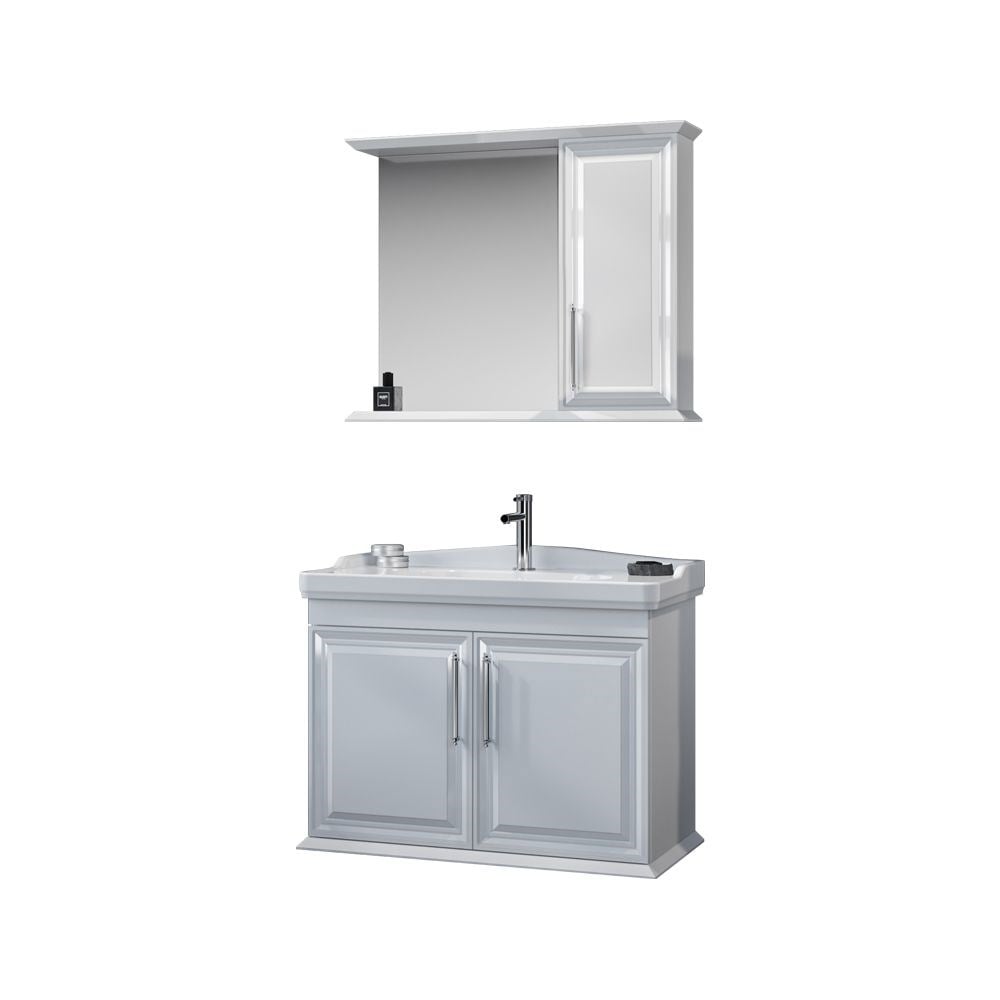 OrkaCorbel 85 cm Banyo Dolabı