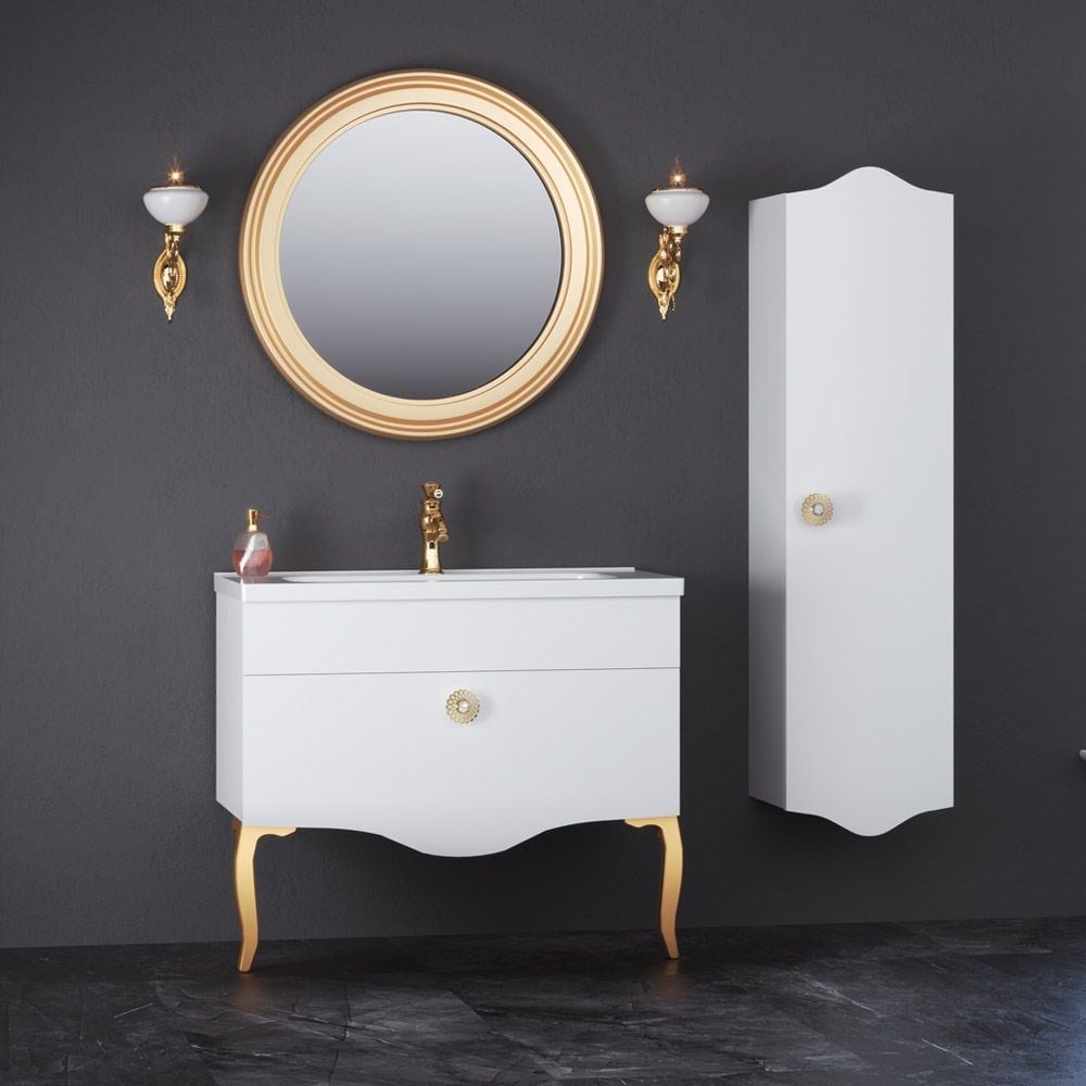 OrkaCunda 100 cm Banyo Dolabı