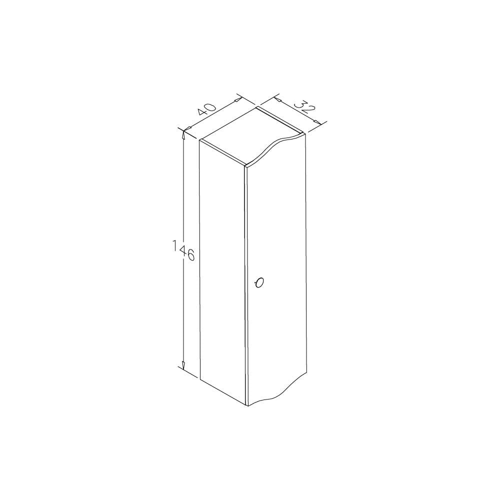 OrkaCunda 60 cm Banyo Dolabı