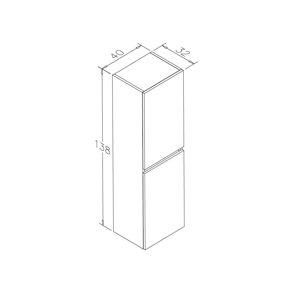 OrkaDinar 80 cm Kapaklı Banyo Dolabı