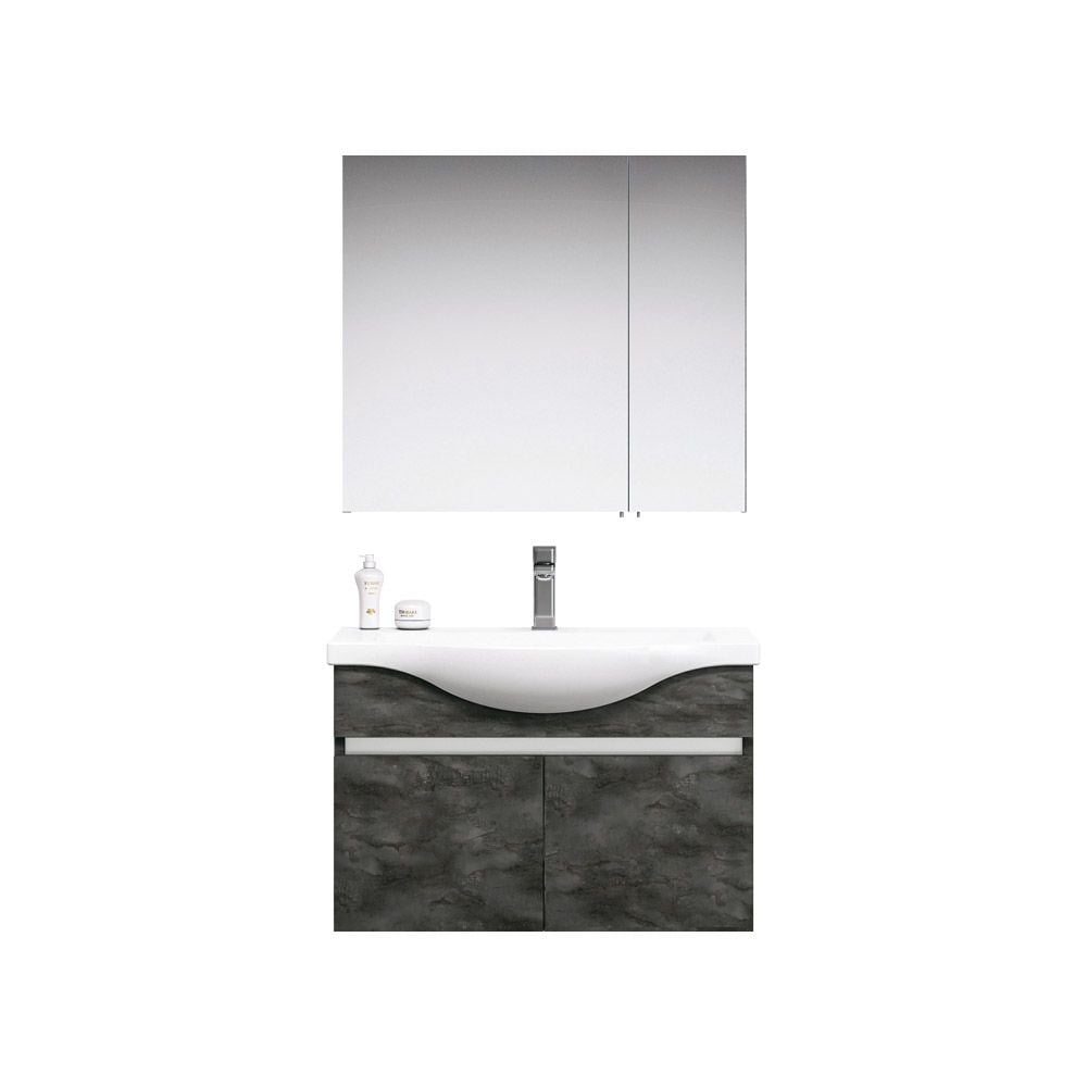 OrkaDinar 80 cm Kapaklı Banyo Dolabı