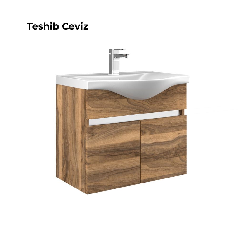 OrkaDinar 80 cm Kapaklı Banyo Dolabı