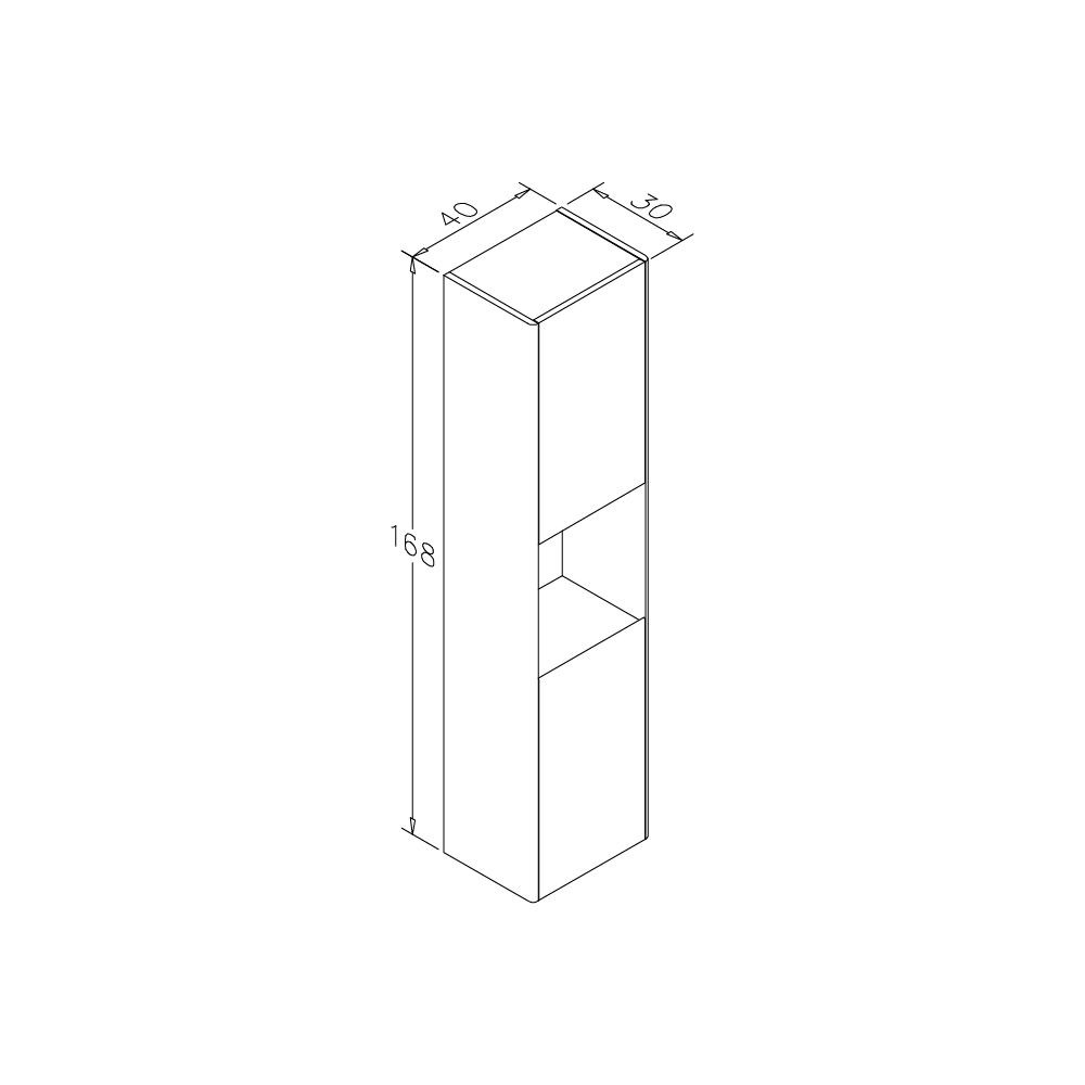 OrkaDüden Çekmeceli 80 cm Banyo Dolabı