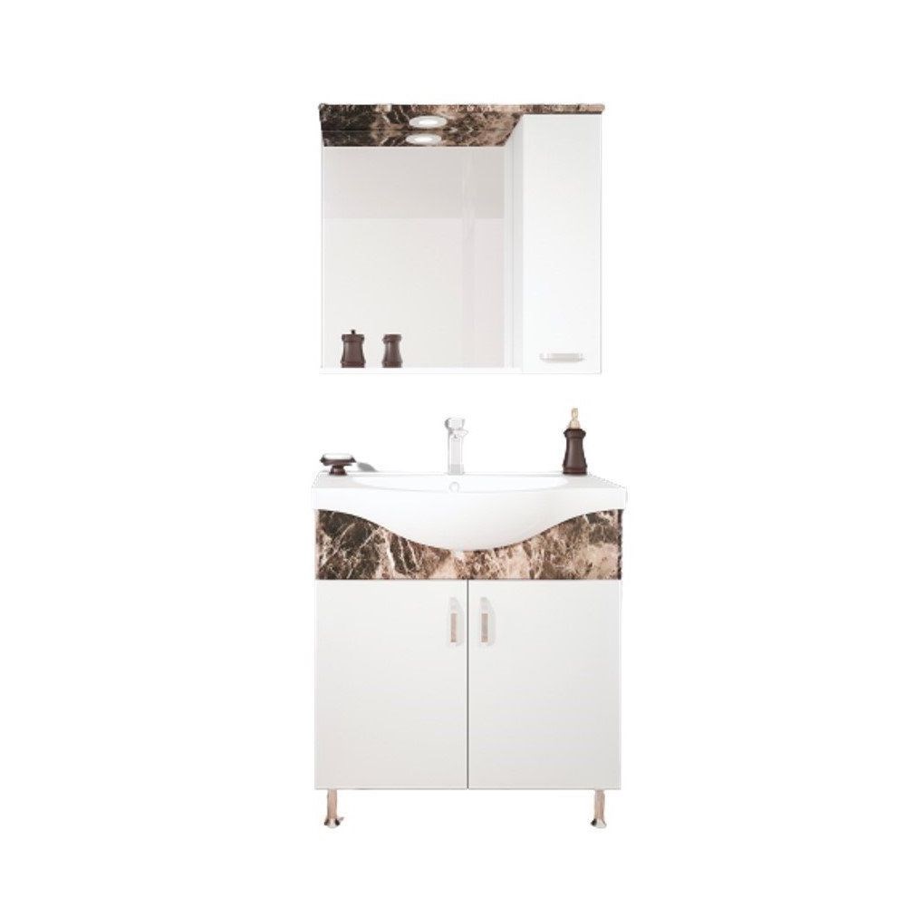 OrkaDuru 80 cm Ayaklı Banyo Dolabı