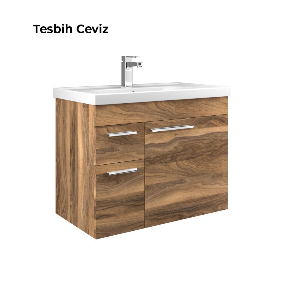 OrkaEnez 65 cm Kapaklı Banyo Dolabı