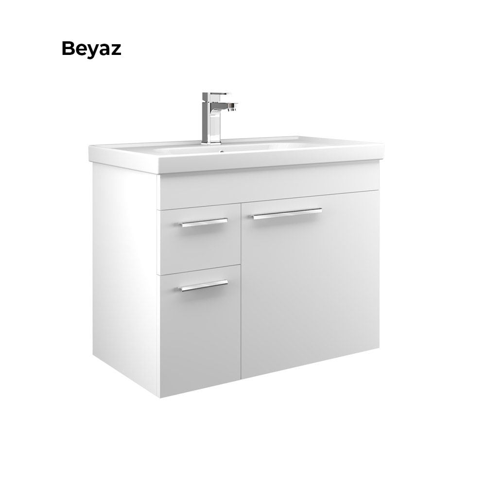 OrkaEnez 80 cm Çekmece Kapaklı Banyo Dolabı Alt Modülü