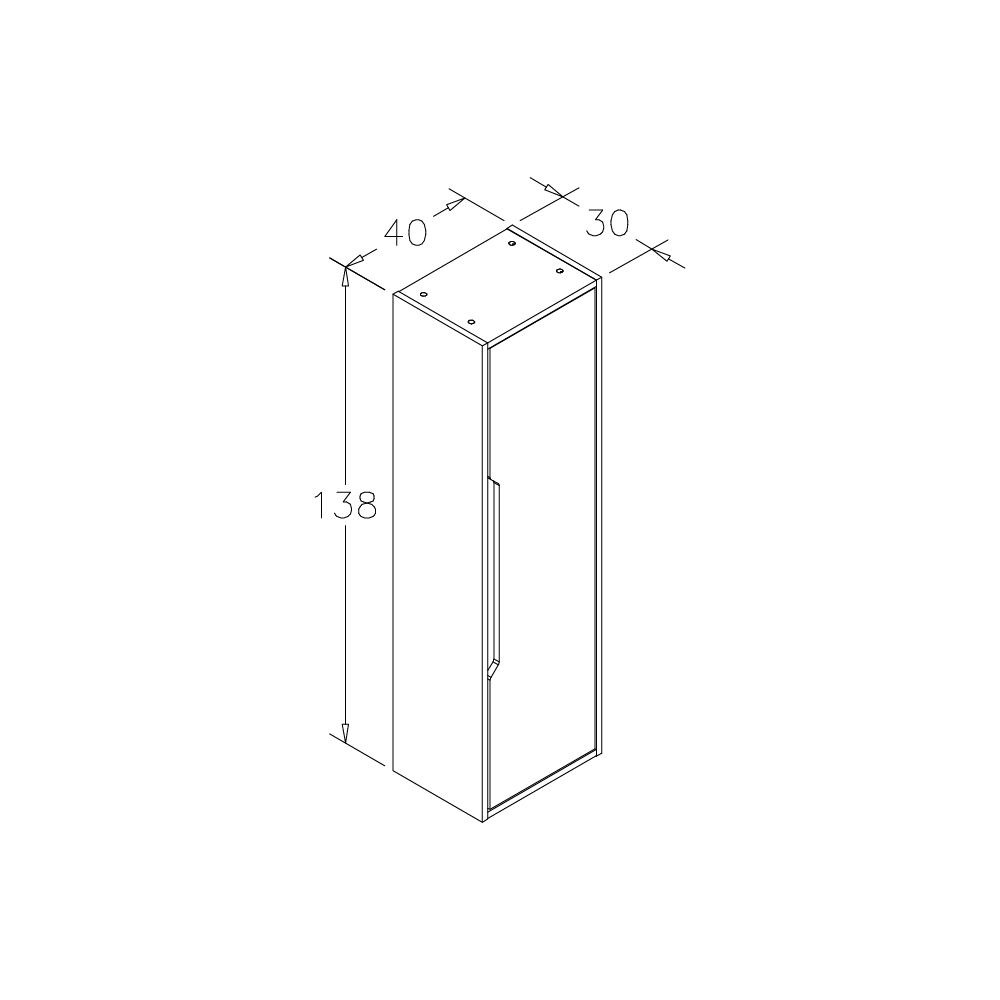 OrkaGalia 100 cm Banyo Dolabı