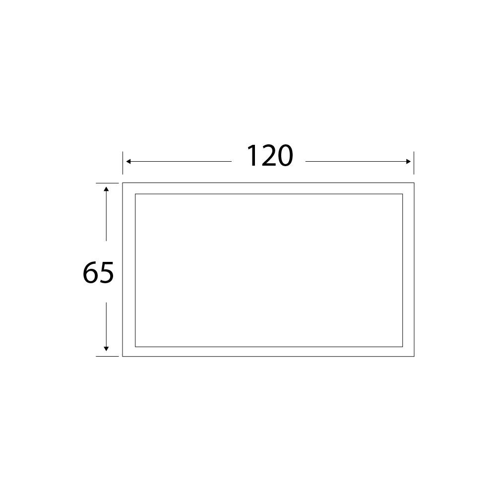 OrkaKonak 120x65 cm Ledli Ayna