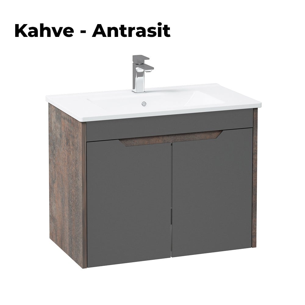 OrkaLago 75 cm Banyo Dolabı