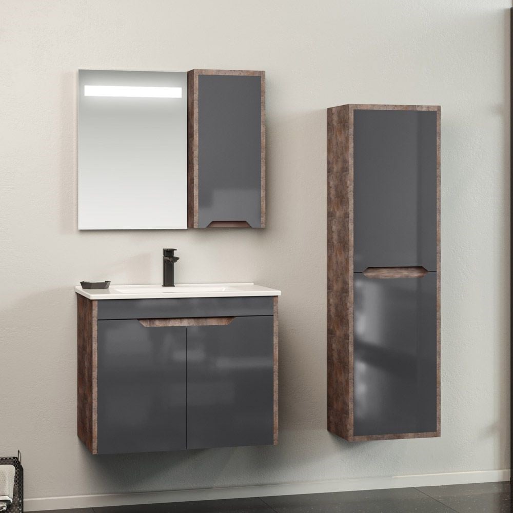 OrkaLago 75 cm Banyo Dolabı