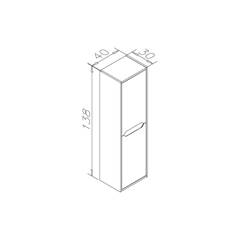 OrkaLago 75 cm Banyo Dolabı