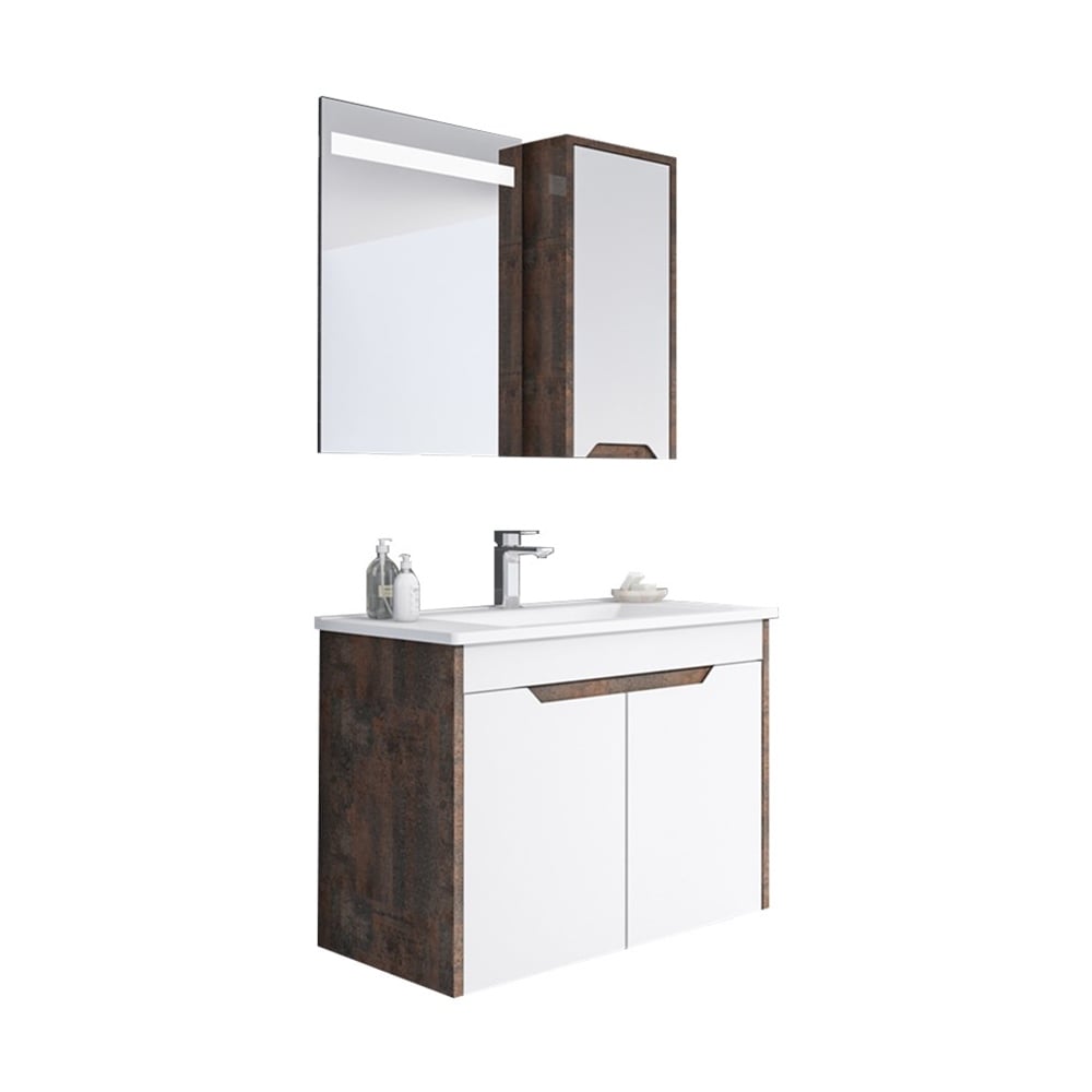 OrkaLago 85 cm Banyo Dolabı