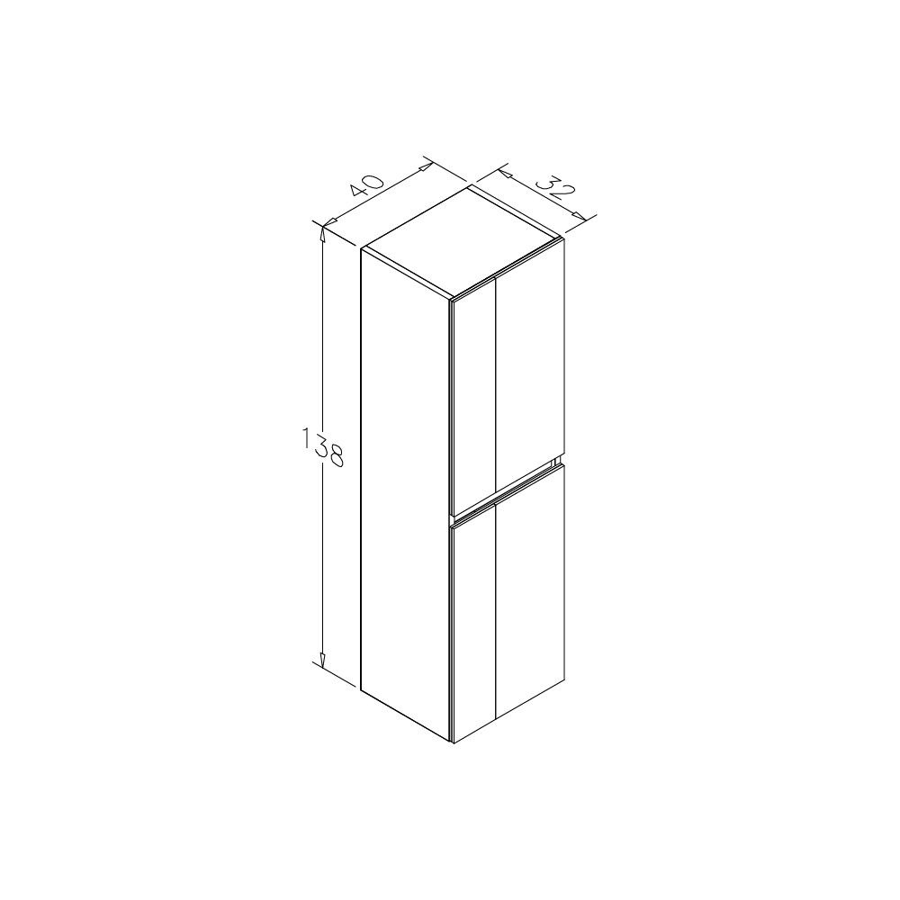 OrkaLikya 40 cm Boy Dolabı