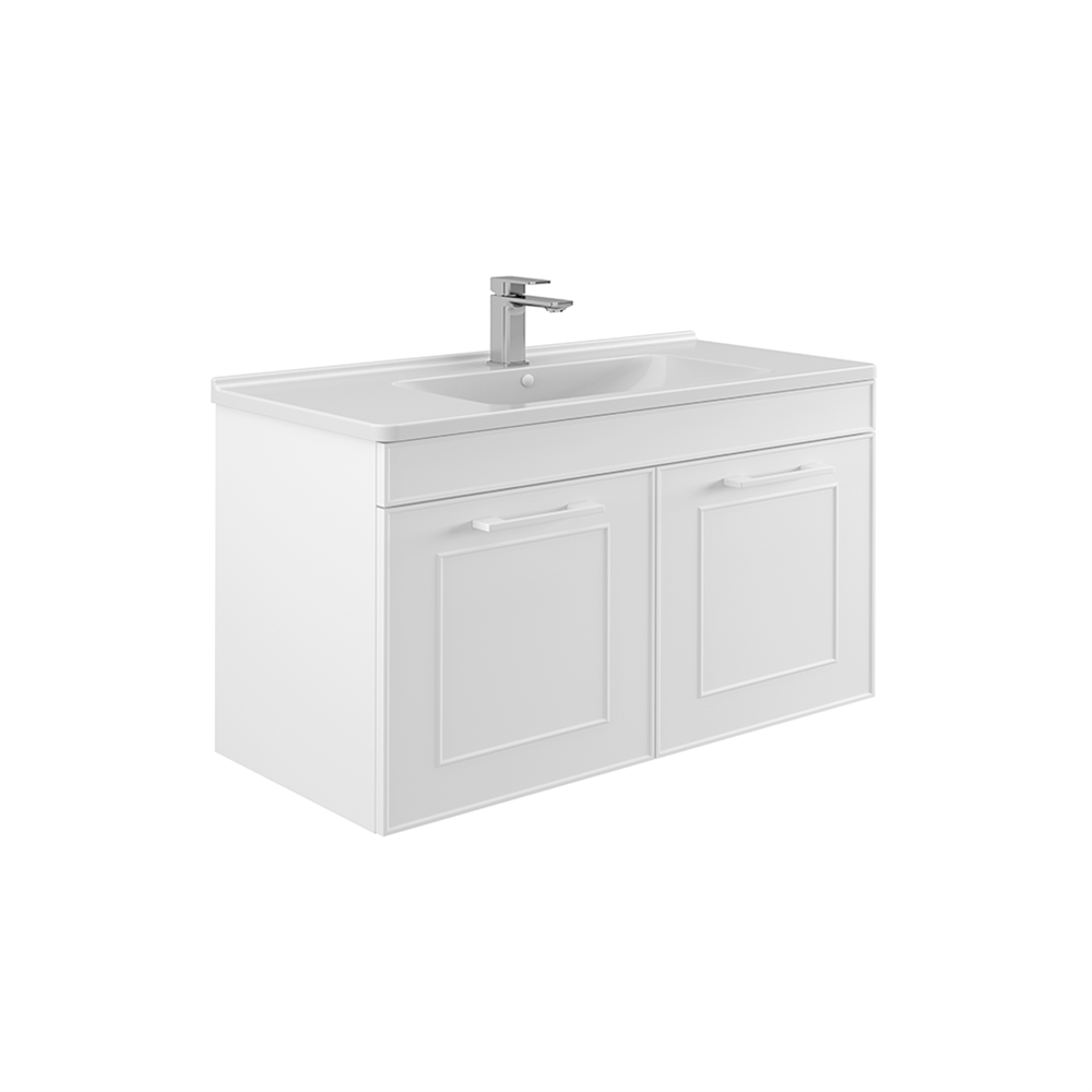 OrkaLimpo 100 cm Kapaklı Banyo Dolabı Alt Modülü
