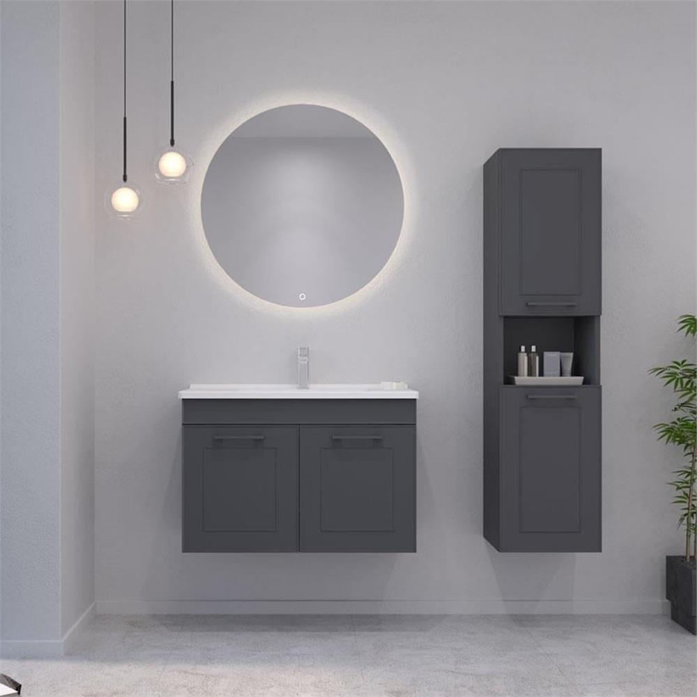 OrkaLimpo 80 cm Kapaklı Banyo Dolabı