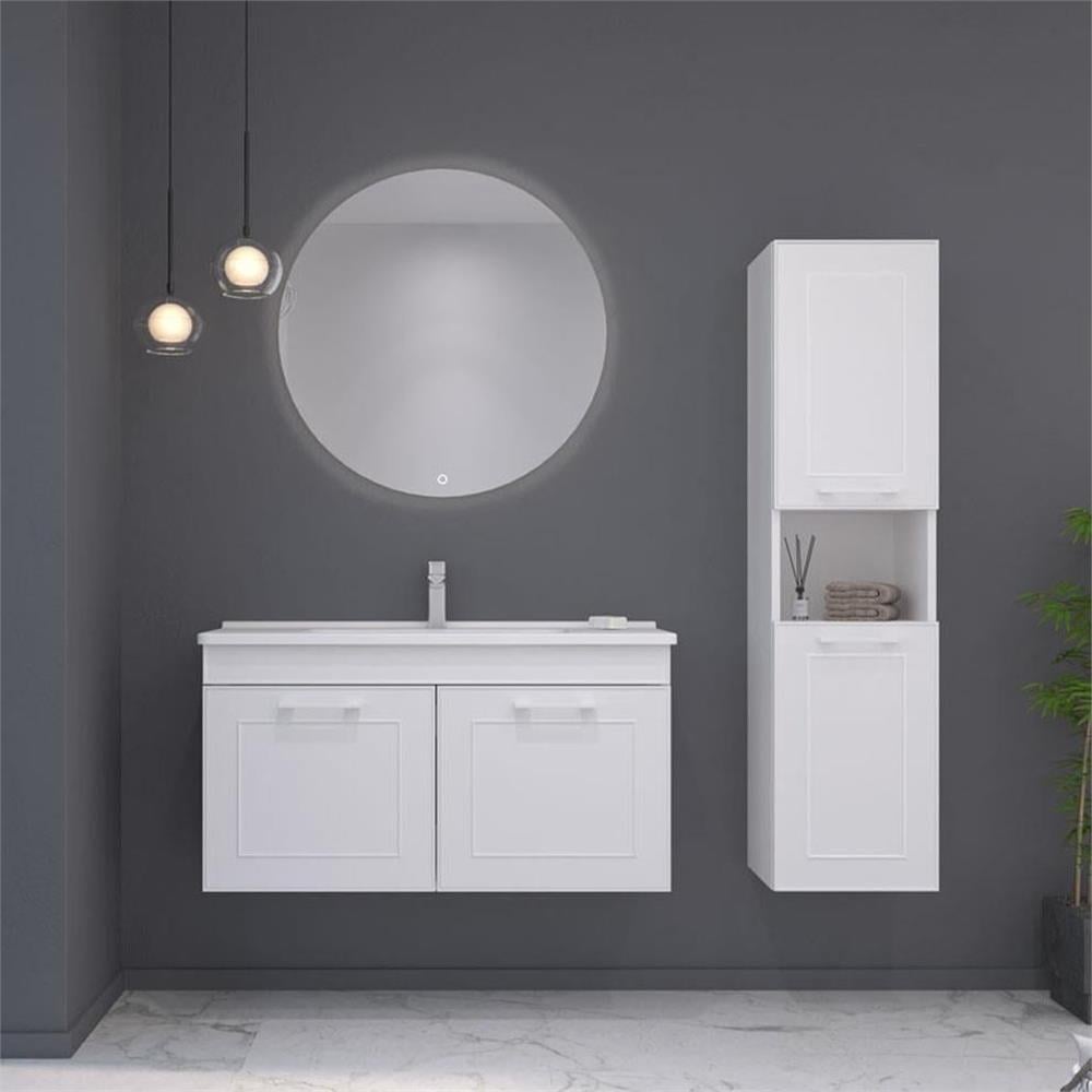 OrkaLimpo 80 cm Kapaklı Banyo Dolabı