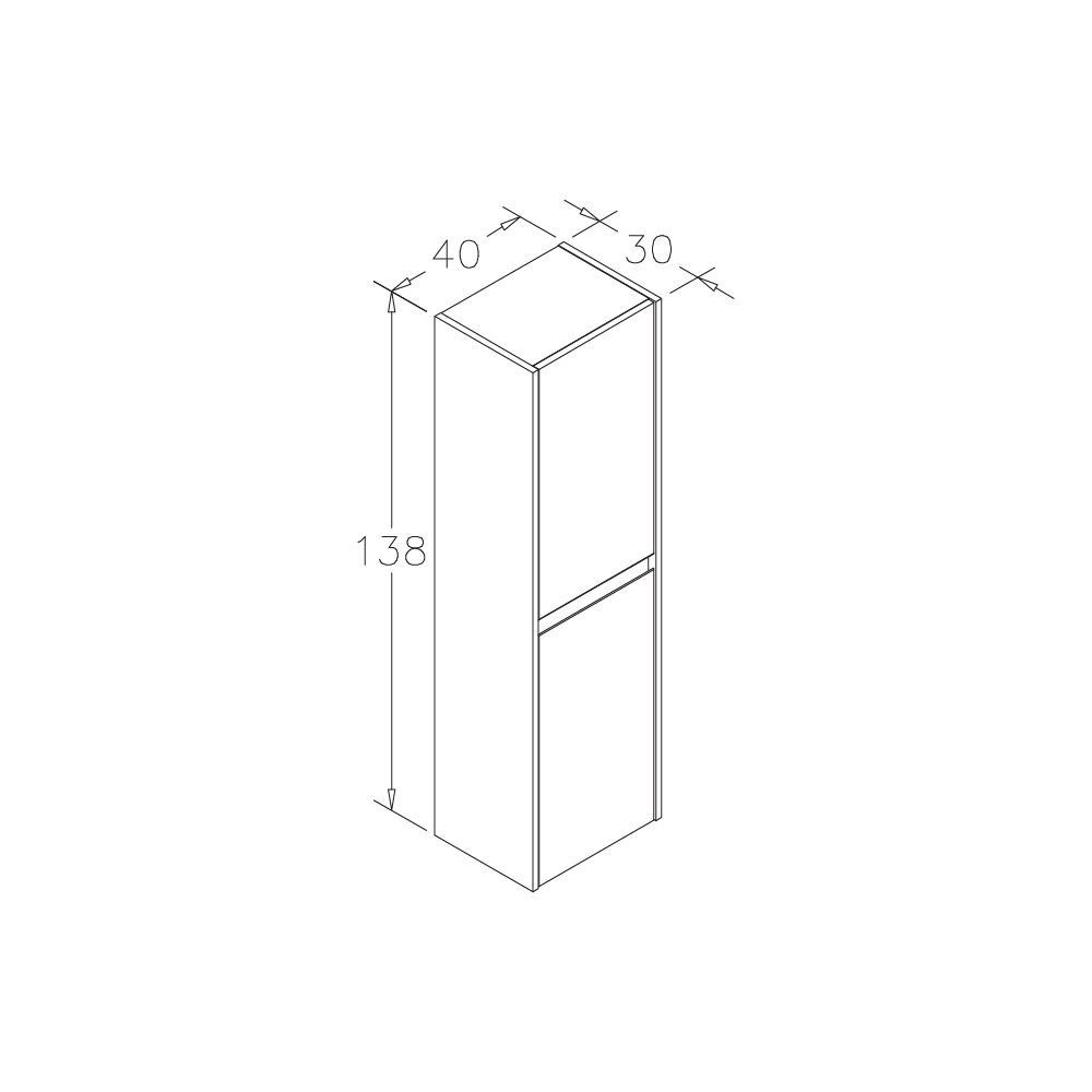 OrkaLisbon 110 cm Banyo Dolabı