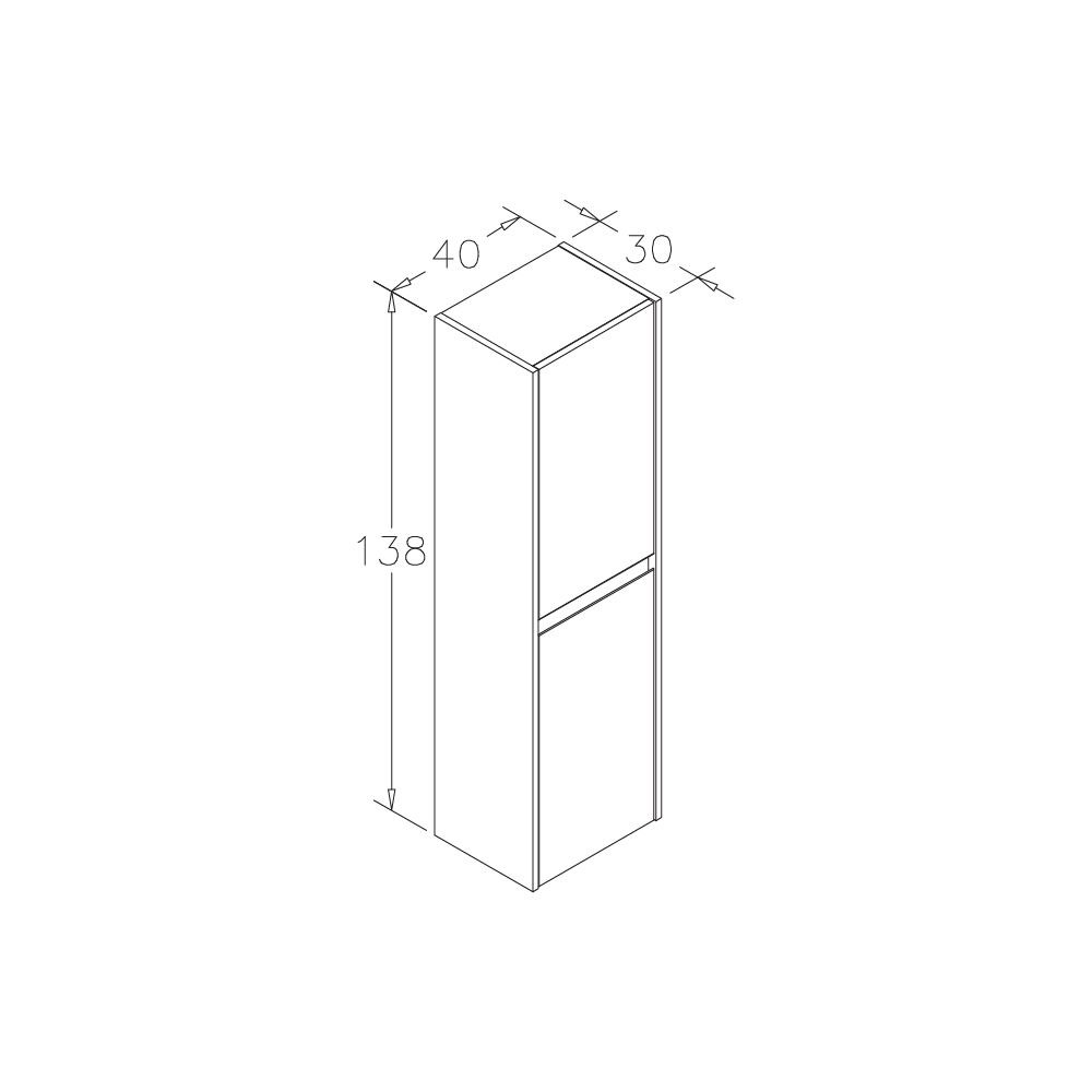 OrkaLisbon 90 cm Banyo Dolabı