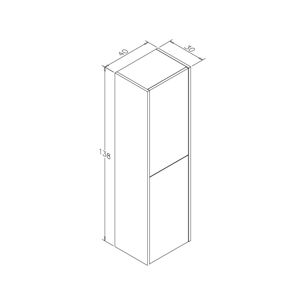 OrkaLuna 80 cm Banyo Dolabı