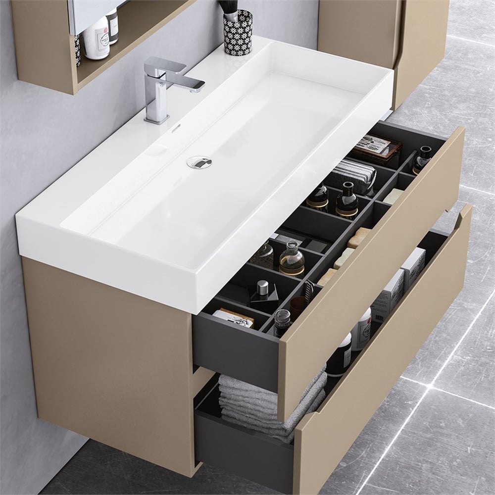 OrkaMalta 100 cm Banyo Dolabı