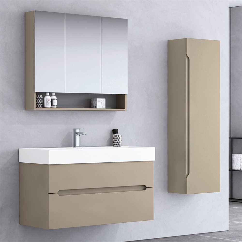 OrkaMalta 100 cm Banyo Dolabı