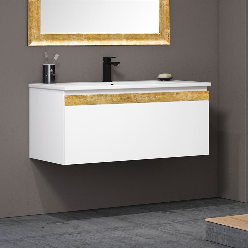 OrkaOrka Boston 100 cm Banyo Dolabı Alt Modülü