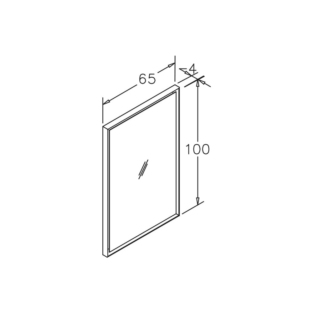 OrkaOrka Cube 65X100 cm Ledli Ayna
