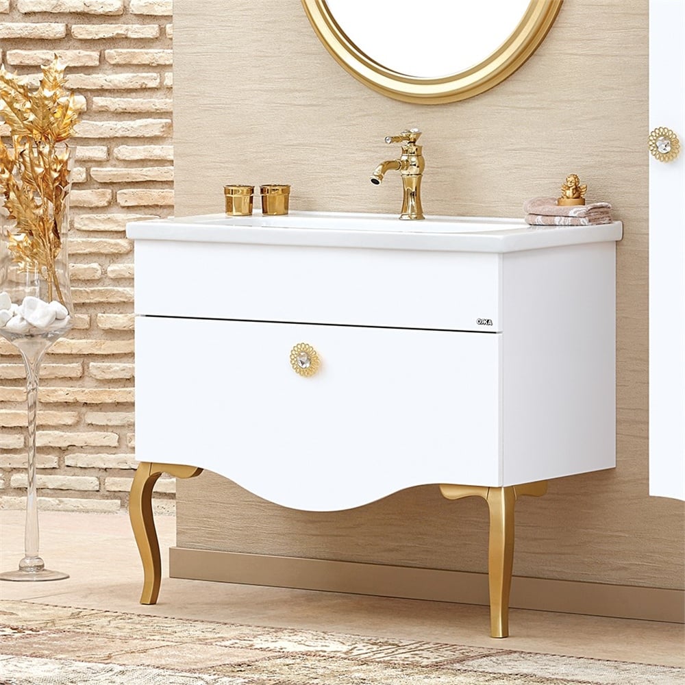 OrkaOrka Cunda 100 cm Banyo Dolabı Alt Modülü