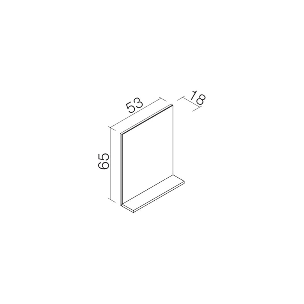 OrkaOrka Düden Kapaklı 53 cm Ayna