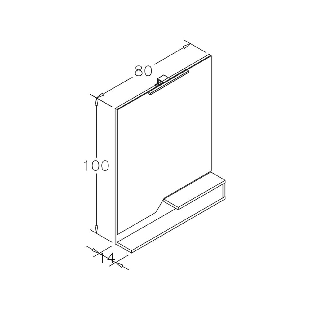 OrkaOrka Galia 80 cm Aplikli Ayna