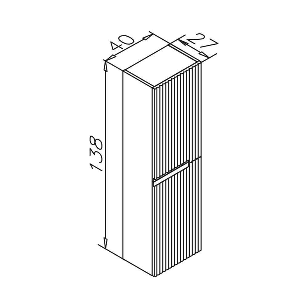 OrkaOrka Moonlight 40 cm Boy Dolabı