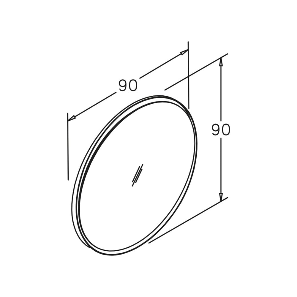 OrkaOrka Moonlight 90 cm Ledli Ayna