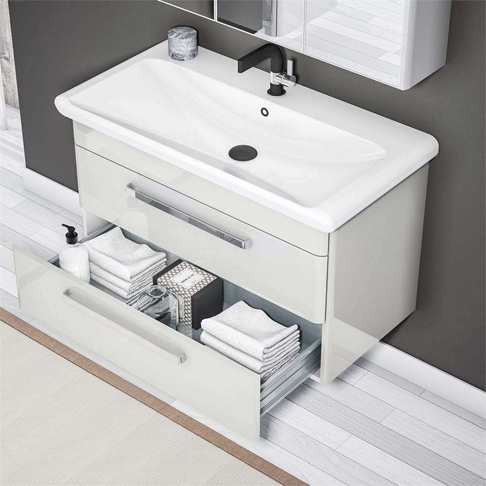 OrkaOrka Rose 97 cm Banyo Dolabı Alt Modülü