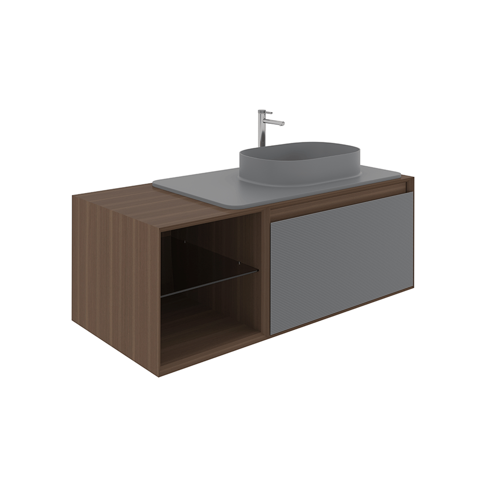 OrkaPacific 110 cm Banyo Dolabı Alt Modülü