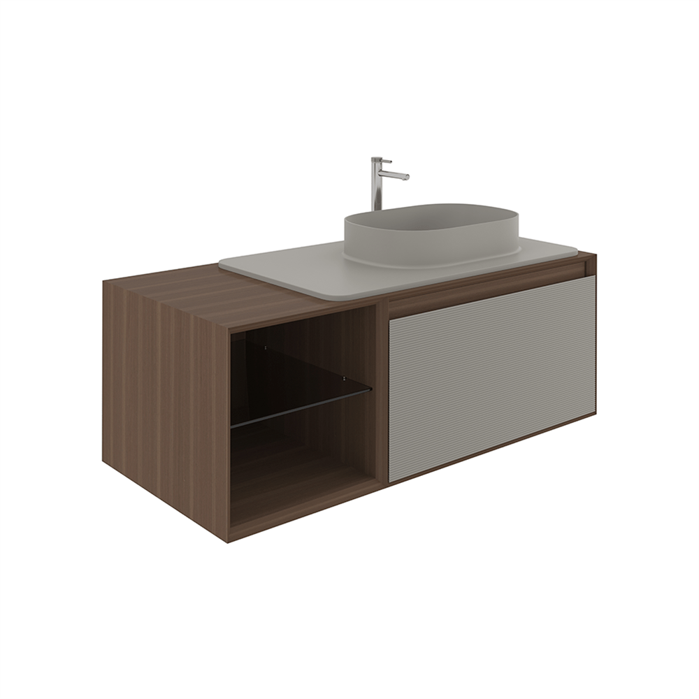 OrkaPacific 110 cm Banyo Dolabı Alt Modülü