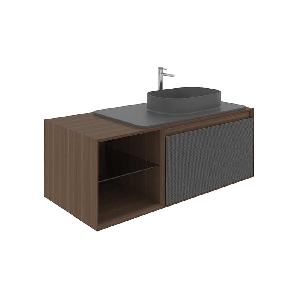 OrkaPacific 110 cm Banyo Dolabı Alt Modülü