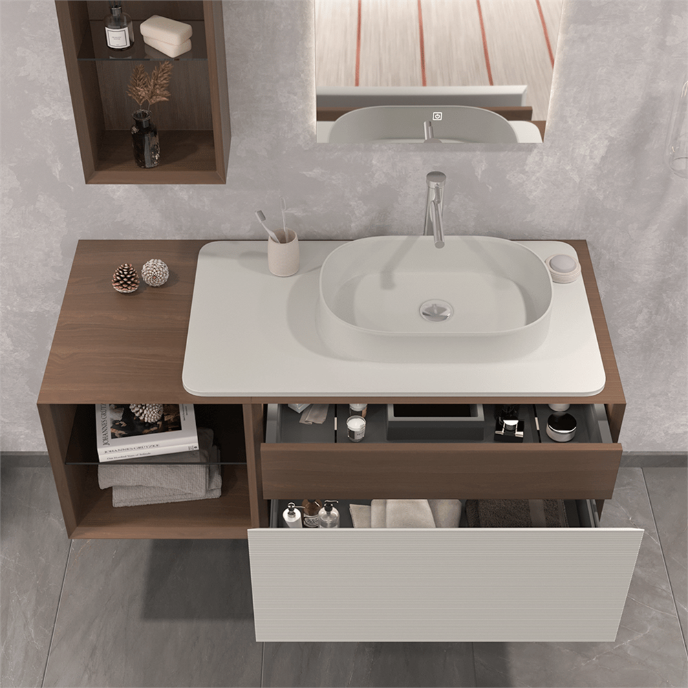OrkaPacific 140 cm Banyo Dolabı