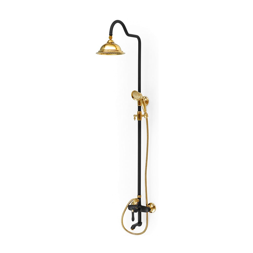 OrkaPremium Siyah Gold Duş Sistemi